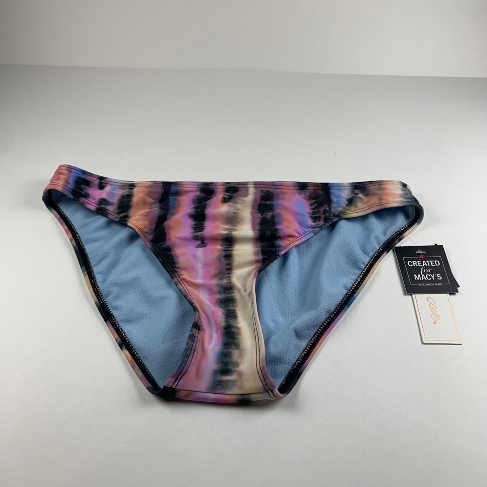 Salt + Cove Juniors Multicolor Tie Dye Hipster Swimsuit Bikini Bottom Size M NWT